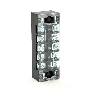 Клеммная колодка 5-разрядная TB-1505 15A / 600V, сечение провода 0,5-1,5мм2, 100 шт в упаковке, цена