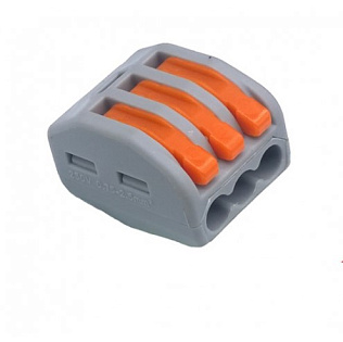 Разъем для подключения проводки PCT-213, 3-pin (аналог WAGO), Q100
