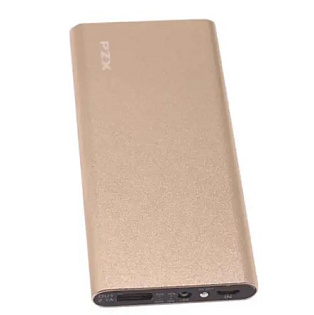 Power bank 8000mAh PZX-C128, USB-1A + mini USB +кабель USB micro, LED фонарик, Pink, Blister-BOX