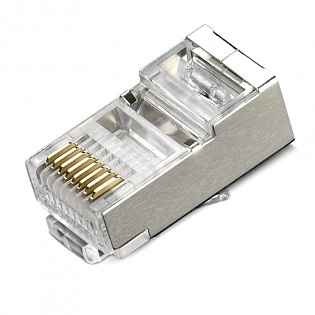 Коннектор RITAR RJ-45 8P8C FTP Cat-6 экранированный (100 шт/уп.)