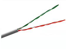 Кабель витая пара Standard UTP  2x2x0.5мм, внутренний, Cat. 5E, CCA, 305м