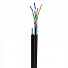 КНПЭт FTP (4*2*0.5) 4p 24 AWG, (CCA), изоляция ПВХ+ПЭ, для нар. работ с тросом, 305м