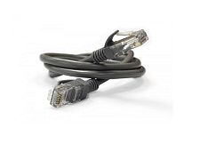 Патч-корд литой, CCA, UTP, RJ45, Cat.5e, 10m, черный Q250