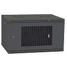 Шкаф настенный 4U 600x350 перф. дверь, черный