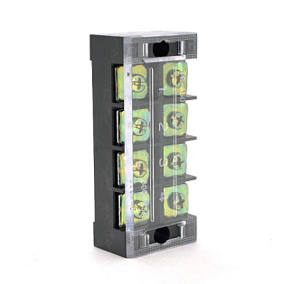 Клеммная колодка 4-разрядная TB-1504 15A / 600V, сечение провода 0,5-1,5мм2, 100 шт в упаковке, цена
