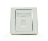 Рамка 86х86 під 1 модуль Keystone Jack RJ-45 кат.5E UTP, 1-port Q100 
