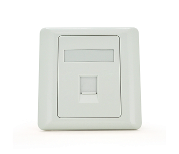 Рамка 86х86 под 1 модуль Keystone Jack RJ-45 кат.5E UTP, 1-port Q100