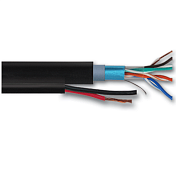 Ok-net КППЭ-ВП (100), 4x2x0.51, зовнішній, F/UTP, ПЕ мідь, живлення 2x0.75мм2, Cat5e, бухта 305 м 