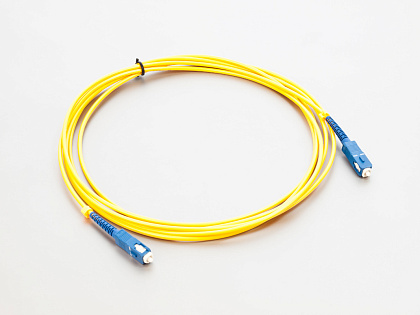 Патч-корд внутренний, SC/UPC-SC/UPC, SM, PVC, G657A, 3 м
