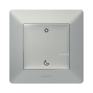 Умный беспроводной сценарный выключатель "День/Ночь" Valena Life with NETATMO, алюминий