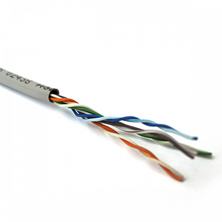 КВП UTP (4*2*0.51) 4p 24 AWG, (CCA), внутренний, 305м, белый