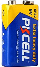 Батарейка солевая PKCELL 9V/6LR61, крона, 1 штука shrink цена за shrink