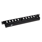 Задний организатор кабеля 1U, 19 ", черный, металлический
