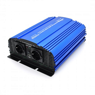 Инвертор напряжения Tommatech MS-2500, 12V / 220V, 2500W с аппроксимированной синусоидой, 2Shuko, US