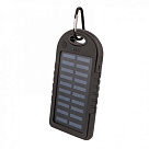 Power bank 5000 mAh Solar, (5V / 200mA), 2xUSB, 5V / 1A / 1A, USB <-> microUSB, влаго