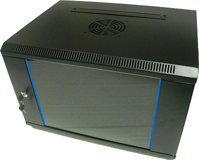 Шкаф настенный 15U 600х450 разборный  WMNC-15U-FLAT-AC-BLACK