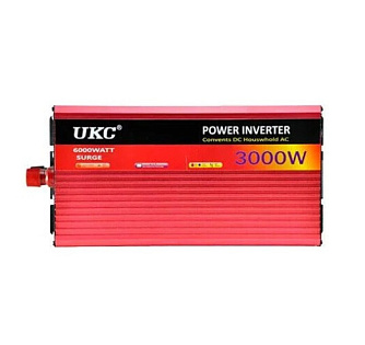 Инвертор напряжения UKC 3000ВА(1500Вт), 12 / 220V approximated, 2 универсальные розетки