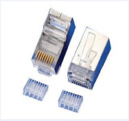 Коннектор Merlion RJ-45 8P8C FTP Cat-6 (50 шт/уп.) экранированный , двойной (позолоченые)