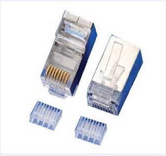Коннектор Merlion RJ-45 8P8C FTP Cat-6 (50 шт/уп.) экранированный , двойной (позолоченые)