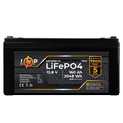 Акумулятор LP LiFePO4 12,8V - 160 Ah (2048Wh) (BMS 80A/40А) пластик для ДБЖ