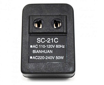 Перетворювач напруги трансформаторний 50W Input 110 V/Output 220V + універсальна розетка