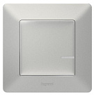 Умный беспроводной выключатель 1-клавишный Valena Life with NETATMO, алюминий
