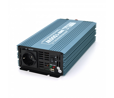 Инвертор напряжения Mexxsun MXS-1500, 12V / 220V, 1500W с модифицированной синусоидой, 2 Shuko, клем