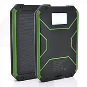Power bank 30000 mAh Solar, (5V / 200mA), 2xUSB, 5V / 1A / 2,1A, USB <-> microUSB