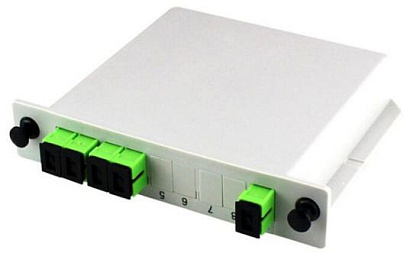 Делитель оптический корпусный 1x4 SC/APC (DIN)
