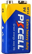 Батарейка солевая PKCELL 9V/6LR61, крона, 1 штука в блистере цена за блистер, Q10
