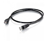 Патч-корд литий, UTP, RJ45, Cat.6, 5m, чорний, Cu (мідь) Q150 