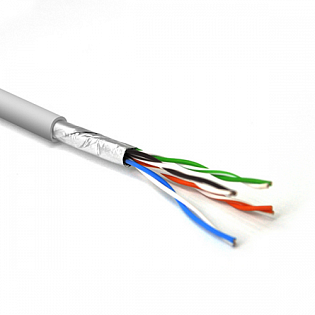 КВПЭ FTP (4*2*0.51) 4p 24 AWG, (CCA), экран, внутренний, 305м, белый
