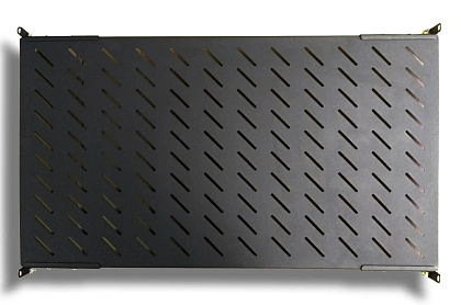 Полка универсальная U-FS-100-BLACK на 4 точки для шкафа/стойки глубиной 1000 (800)