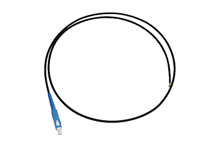 Пигтейл оптический SC/UPC, SM, LSZH, G.657A1, 3мм, черный, 1 м