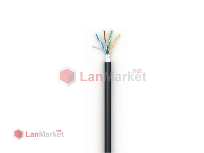 Ok-net КППЭ-ВП (100), 4x2x0.51, внешний, F/UTP, ПЭ медь, Cat5e, бухта 305 м