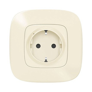 Умная розетка 2К + З (Valena Allure with NETATMO), слоновая кость