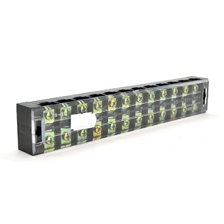 Клеммная колодка 12-разрядная TB-4512 45A / 600V, сечение провода 0,5-4,0мм2, 20 шт в упаковке, цена