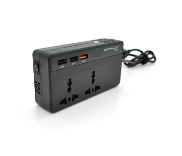 Инвертор напряжения Konfulon CZ-01, 200W(24В)+100W(12В), 12 / 24V / 220V, approximated, 2 универсаль
