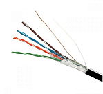 КНПЭ FTP (4*2*0.51) 4p 24 AWG, (CCA), изоляция ПЭ, наружный, 305м, черный