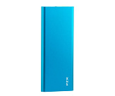 Power bank 11200mAh PZX-C118, USB-2.1A + mini USB +кабель USB micro, LED фонарик, Blue, Blister-BOX