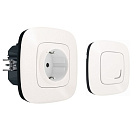 Набор упр. электроприборами (Smart-розетка+Smart-выключатель) Valena Allure with NETATMO, жемчужный