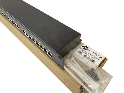 Патч-панель 19" 24хRJ-45 FTP 1U cat.5е, в сборе