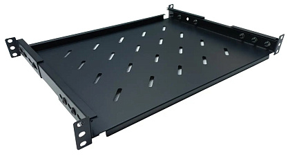 Полка универсальная U-FS-80-BLACK на 4 точки для шкафа/стойки глубиной 800 (550) черная