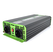 Инвертор напряжения Solinved SLVP-2000, 12V / 220V, 2000W с правильной синусоидой, 2Shuko, USB, клем