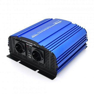 Инвертор напряжения Tommatech MS-1500, 12V / 220V, 1500W с аппроксимированной синусоидой, 2Shuko, US