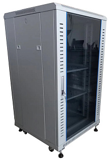 Шкаф напольный FNC-25U-FLAT-AC 25U 600x600 разборный конструктив, с доп. комплектом