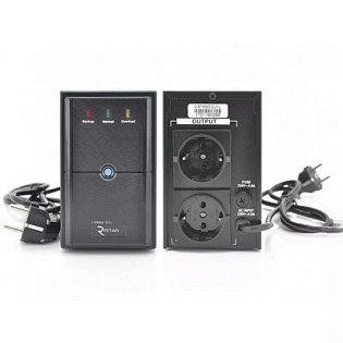 ИБП E-RTM650 (390W) ELF-L, LED, AVR, 2st, 2xSCHUKO socket, 1x12V7Ah, metal Case