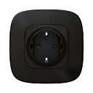 Розумна розетка 2К + З (Valena Allure with NETATMO), антрацит 