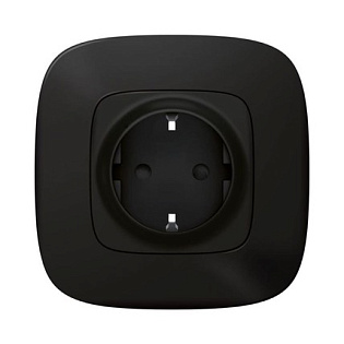 Умная розетка 2К + З (Valena Allure with NETATMO), антрацит