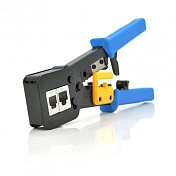 Инструмент HY-376Z для обжима RJ-45, RJ-12/11 с храповиком + обрезка сквозных коннекторов